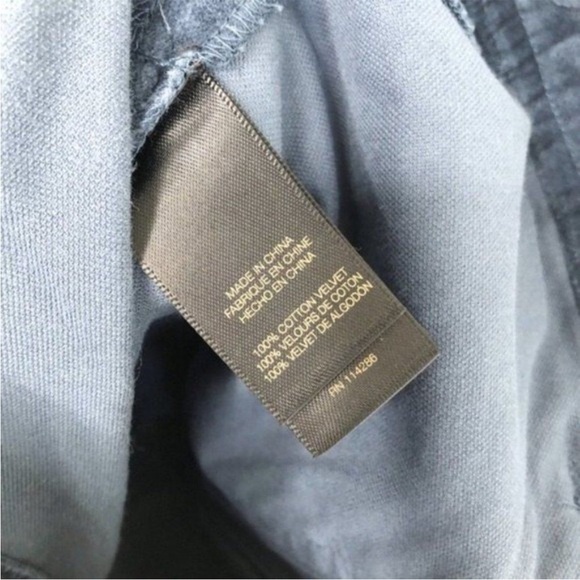 FRYE Nadia Velour Navy Pants - Picture 4 of 7